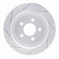 DFC 07-12 Dodge Nitro Rear Left Drilled & Slotted Geoperformance Rotor