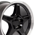 17 IN REPLICA WHEEL CV01 FITS CHEVROLET CORVETTE ZR1 RIM 17X9.5 BLACK WHEEL