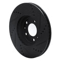 R1 06-10 Pontiac Solstice Front Left Drilled & Slotted Black Brake Rotor