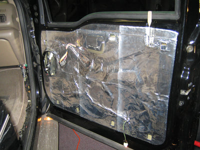 COMPLETE DOOR INSULATION KIT POLYMER BLACK BACKING SILVER