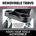 BIG WHEEL HEAVY DUTY MECHANICS ROLLING SEAT W/ 6IN SWIVEL WHEELS SUPPORTS UP TO 300LBS