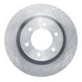 R1 03-03 Dodge Durango Rear Right Slotted Black Brake Rotor