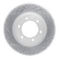 R1 03-09 Lexus Gx470 Front Left Drilled & Slotted Geoperformance Rotor