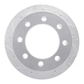 DFC 00-02 Dodge Ram 4000 (Mexico) Rear Left Drilled & Slotted Silver Brake Rotor