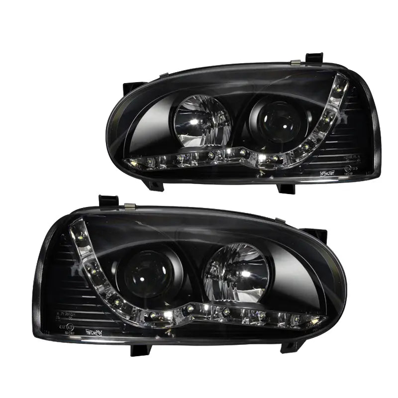 Winjet black headlights