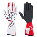 Glove Tech-1 Race V4 White / Red 2X-Large
