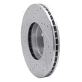R1 03-05 Land Rover Range Rover Front Right Drilled & Slotted Silver Brake Rotor