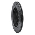 R1 11-16 BMW Z4 Rear Right Drilled & Slotted Black Brake Rotor