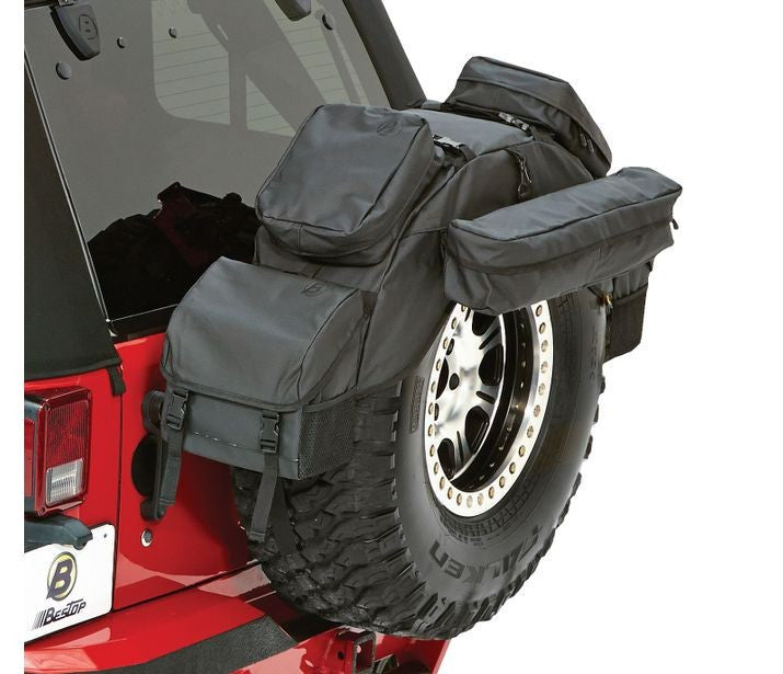 ~(7 lbs. 16X13X8)~ RoughRider Spare Tire Organizer Black Diamond Fits 38 in to 40 in inch diameter spare tire