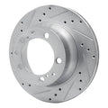 R1 87-97 Porsche 911 Rear Left Drilled Black Brake Rotor