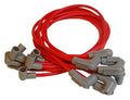 Super Conductor Spark Plug Wire Set ,Small Block Chevy, Socket Dist. Cap For Use On Chevy Small Block, Socket, Red Jacket MSD Ignition