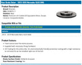 Brembo 17-20 Mercedes-Benz AMG GT/19-20 AMG GT 63 Rear Premium UV Coated OE Equivalent Rotor