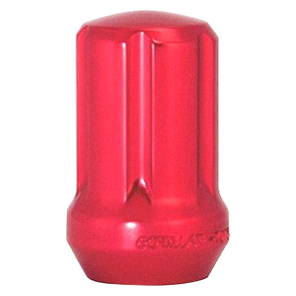 12MM X 1.25RED ALUMINUM RACING LUG NUTS SMALL DIA CLAMSELL KIT (20 LUGS & 1 KEY