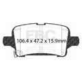 EBC 2016+ Chevrolet Malibu 1.5L Turbo (Elec PB) Yellowstuff Rear Brake Pads