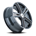 Touren 3262 TR62 18x7.5 / 5x112/120 BP / 40mm Offset / 72.62mm Hub Gloss Black Machined Wheel
