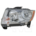 CAPA LH HEADLAMP LENS/HOUSING HALOGEN; CODE LMB; W/O LEVELING JEEP COMPASS 20112013