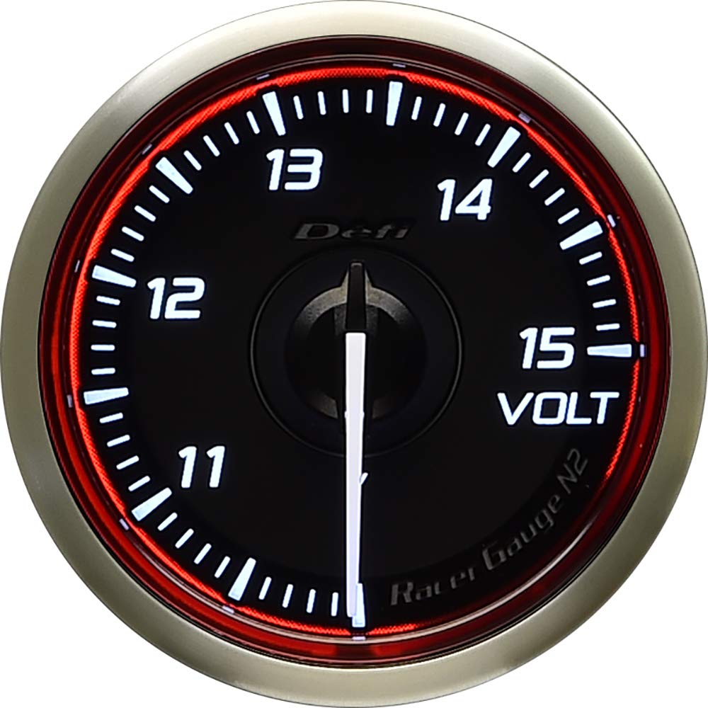 Defi DF Racer Gauge Volt Red 52mm