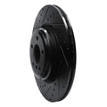 R1 09-19 BMW 550i GT Rear Left Drilled Black Brake Rotor