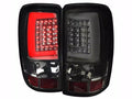 LED BAR TAIL LIGHTS- SMOKE LENS CHROME HOUSING