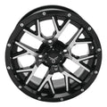 QuadBoss Barbwire 14X7 - 5+2 - 4/110 - Black Machined