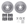 R1 Concepts E- Line Series Brake Rotor with Ceramic Brake Pads Hdw Fits Acura RL