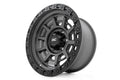 Rough Country 85 Series Wheel Simulated Beadlock Gunmetal Gray/Black 17x9 6x5.5 -18mm