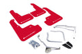 Rally Armor 09-11 Ford Focus MK2 RS Red UR Mud Flap White Logo