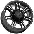 Raceline 840 Arsenal 15x6in / 6x139.7 BP / 0mm Offset / 4.25mm Bore - Black & Machined Wheel