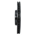R1 12-20 Audi A7 Quattro Front Right Drilled & Slotted Black Brake Rotor