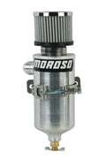 Moroso 08-14 Cadillac CTS-V Air/Oil Separator Catch Can - Small Body - Billet Aluminum