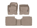 WeatherTech Tan Front and Rear Floorliners Fits -20-26 Ford 451607-1-2