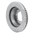 R1 03-08 Dodge Ram 4000 (Mexico) Front Right Drilled & Slotted Silver Brake Rotor