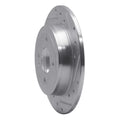 R1 12-17 Genesis G80 Front Right Drilled & Slotted Silver Brake Rotor
