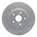 DFC 06-21 Subaru Outback Front Right Drilled & Slotted Geoperformance Rotor