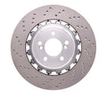 R1 Concepts Hi-Carbon Alloy GEOMET Coated Rotor - Drilled Fits BMW X5