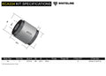 CONTROL ARM LOWER INNER REAR BUSHING ADDS +0.5 DEGREES CASTER + ANTILIFT