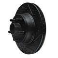 R1 68-73 Ford Mustang Front Right Drilled & Slotted Black Brake Rotor