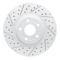 DFC 20-26 Ford Bronco Sport Front Left Drilled & Slotted Geoperformance Rotor