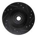 R1 95-97 Ford Ranger (USA/Canada) Front Left Drilled & Slotted Black Brake Rotor