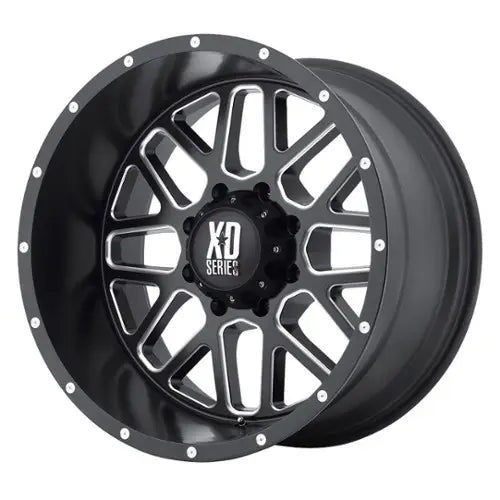 XD820 16X8 5X4.5 S-BLK MILL 00MM