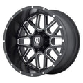XD820 16X8 5X4.5 S-BLK MILL 00MM