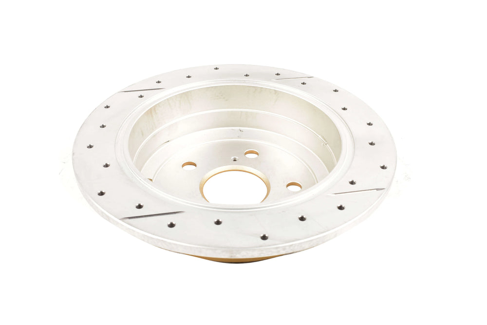 DBA 02-08 Lexus ES300 Rear Street Series Drilled & Slotted Rotor w/Gold Hat