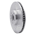 R1 Concepts Brake Rotor Drilled and Slotted Silver Fits BMW 535i