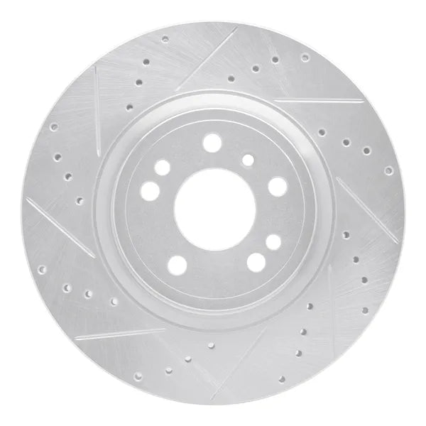 R1 12-18 Mercedes-Benz GLE300D Front Left Drilled Black Brake Rotor