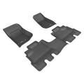 3D MAXpider 2014-2018 Jeep Wrangler JK Unlimited Kagu 1st & 2nd Row Floormats - Black