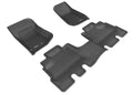 3D MAXpider 2014-2018 Jeep Wrangler JK Unlimited Kagu 1st & 2nd Row Floormats - Black