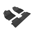 3D MAXpider 2017-2018 Toyota Corolla Im Kagu 1st & 2nd Row Floormats - Black