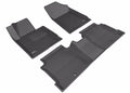 3D MAXpider 2015-2019 Hyundai Sonata/2016 Sonata Hybrid Kagu 1st & 2nd Row Floormats - Black