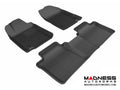 3D MAXpider 2007-2012 Lexus ES Kagu 1st & 2nd Row Floormats - Black