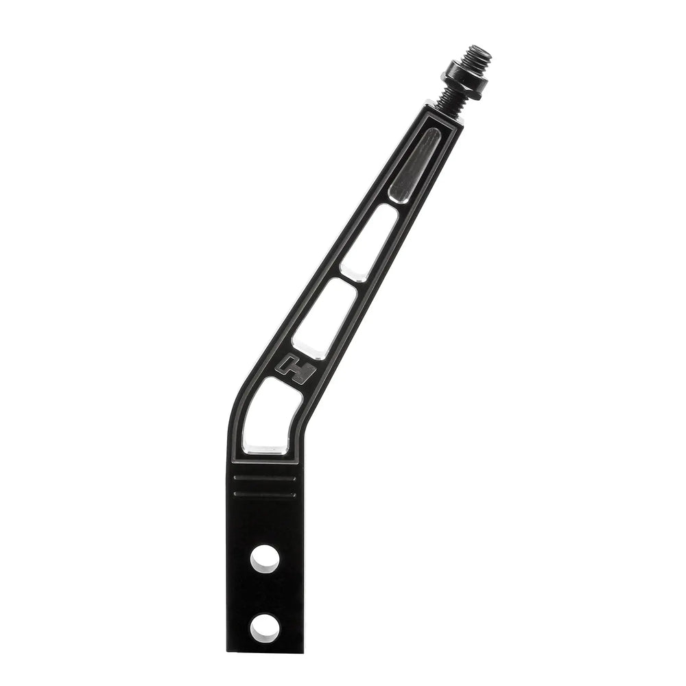 ALUMINUM SHIFT HANDLE, BLACK, BENT, 10"
